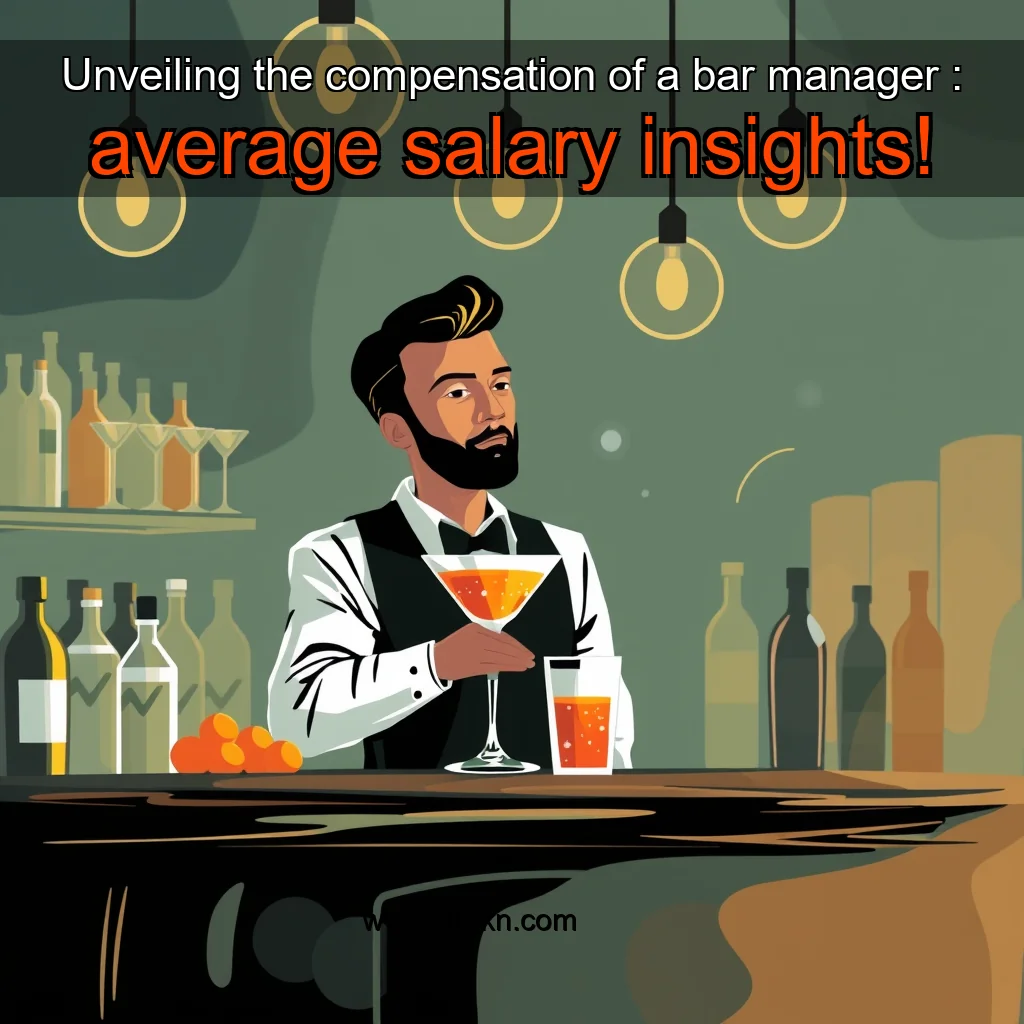 Read more about the article Unveiling the compensation of a bar manager : average salary insights!