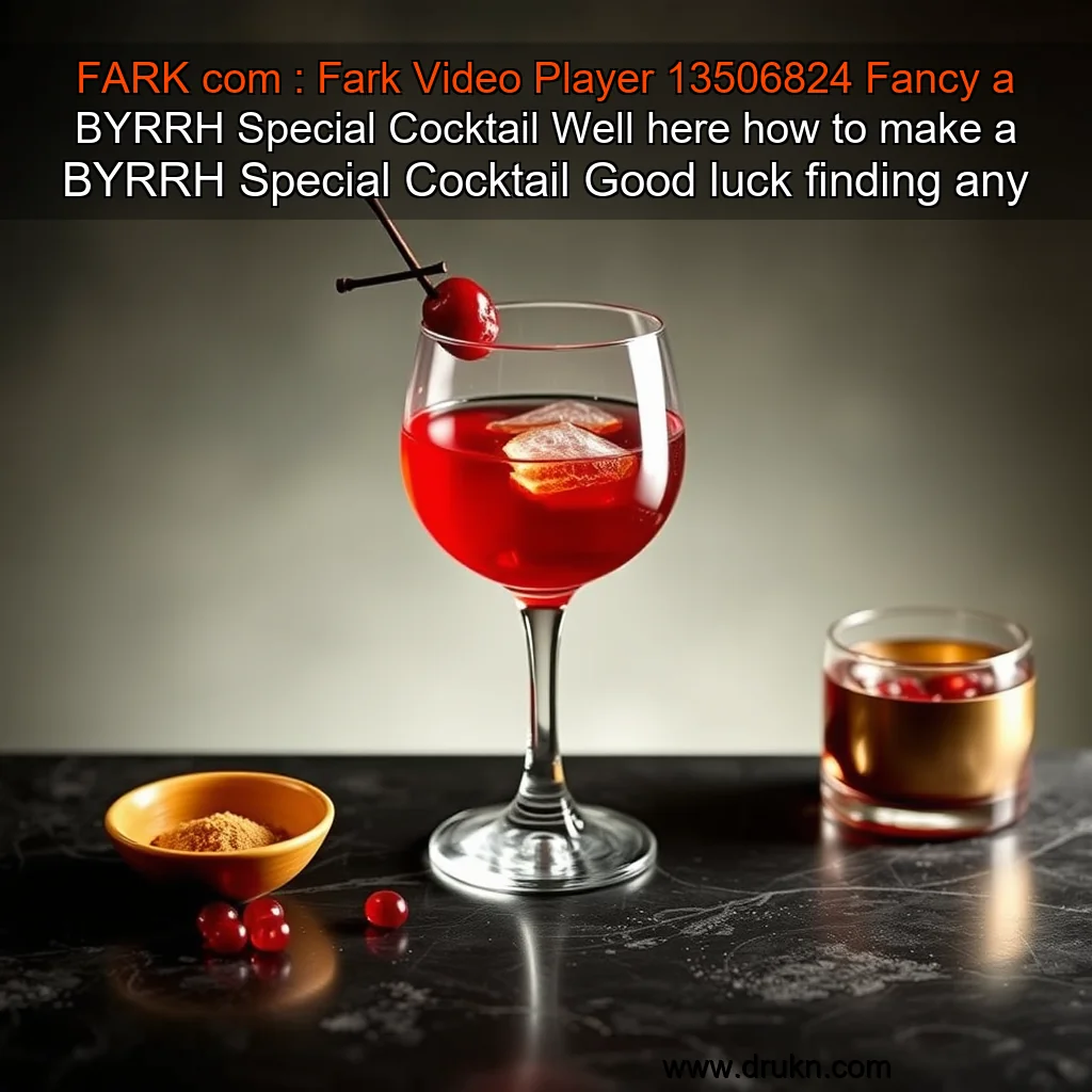 Read more about the article FARK  com : Fark Video Player  13506824  Fancy a BYRRH Special Cocktail  Well here how to make a BYRRH Special Cocktail  Good luck finding any BYRRH though