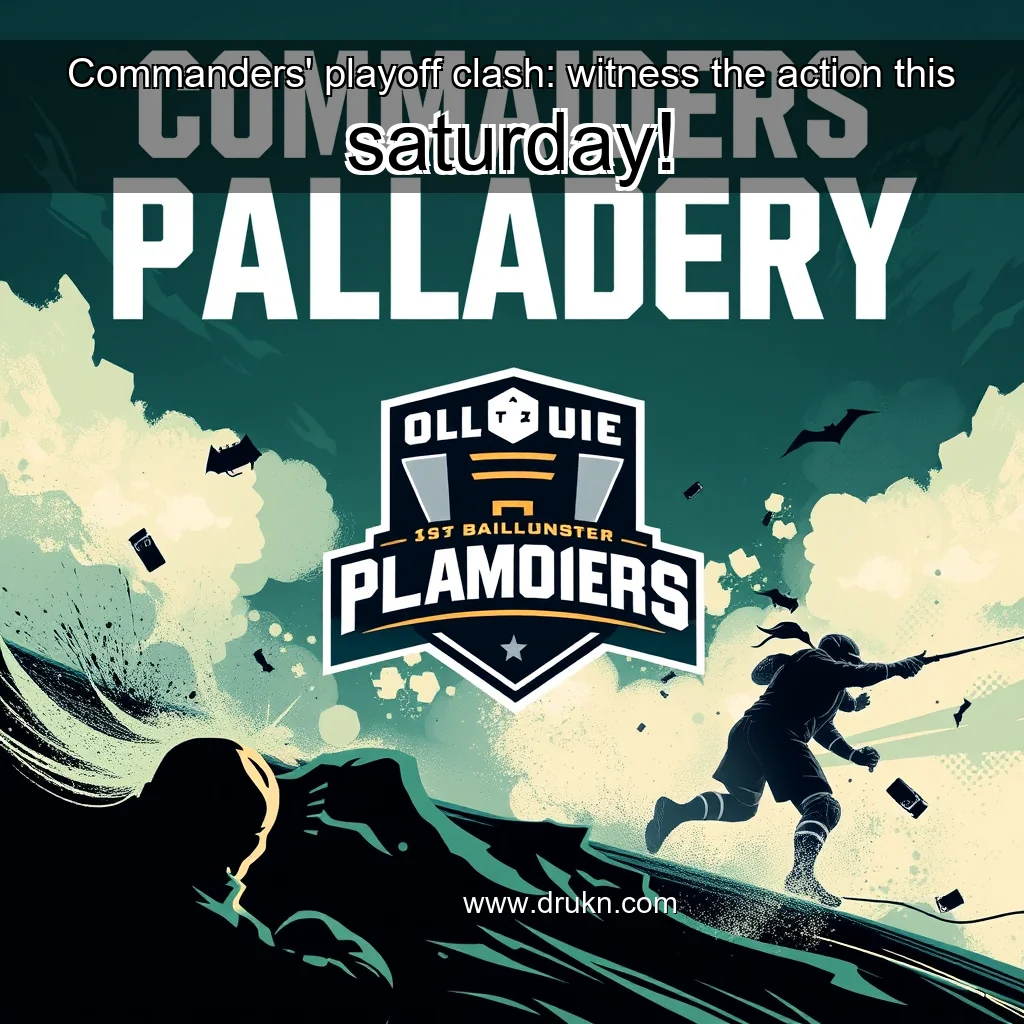 Read more about the article Commanders’ playoff clash: witness the action this saturday!