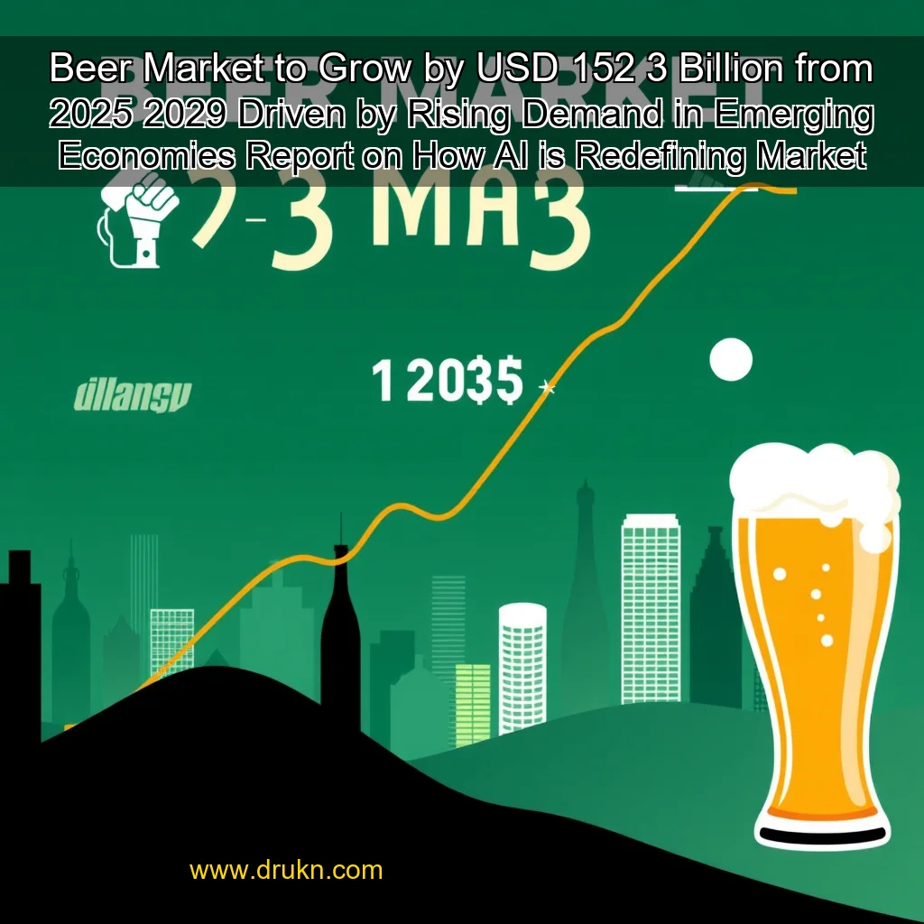 Read more about the article Beer Market to Grow by USD 152  3 Billion from 2025  2029  Driven by Rising Demand in Emerging Economies  Report on How AI is Redefining Market Landscape