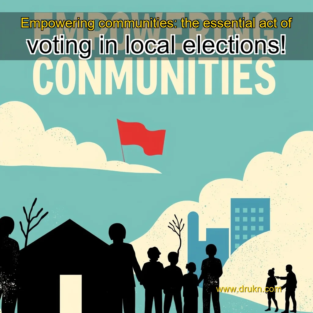 Read more about the article Empowering communities: the essential act of voting in local elections!