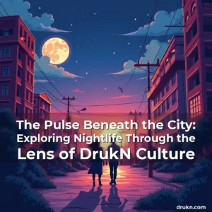 Artistic representation for The Pulse Beneath the City: Exploring Nightlife Through the Lens of DrukN Culture