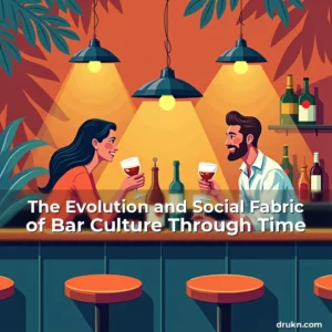 Artistic representation for The Evolution and Social Fabric of Bar Culture Through Time