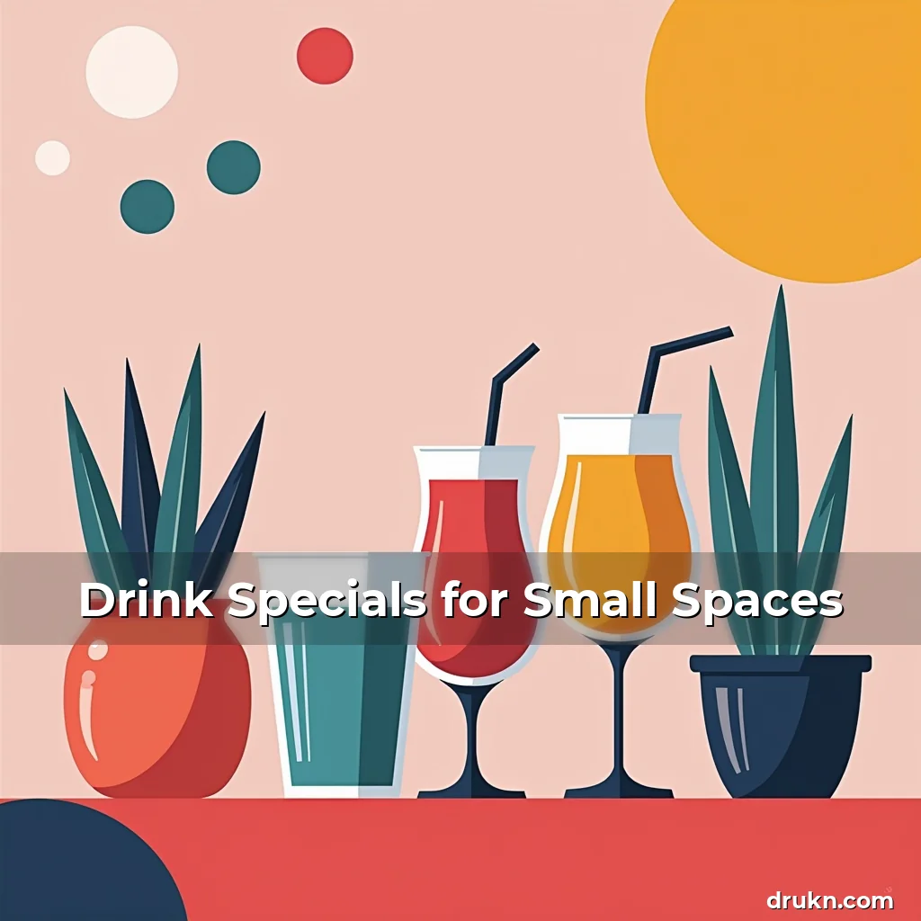 Artistic representation for Drink Specials for Small Spaces