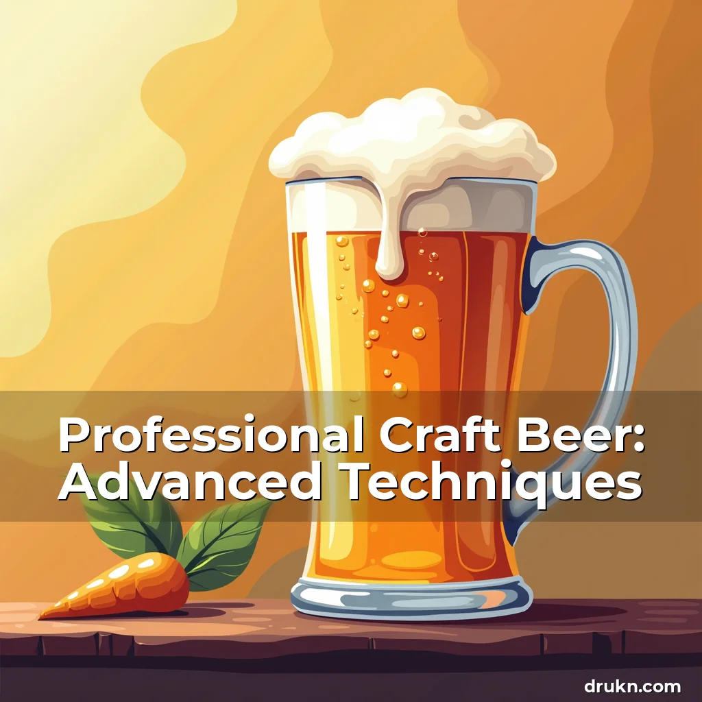 Artistic representation for Professional Craft Beer: Advanced Techniques