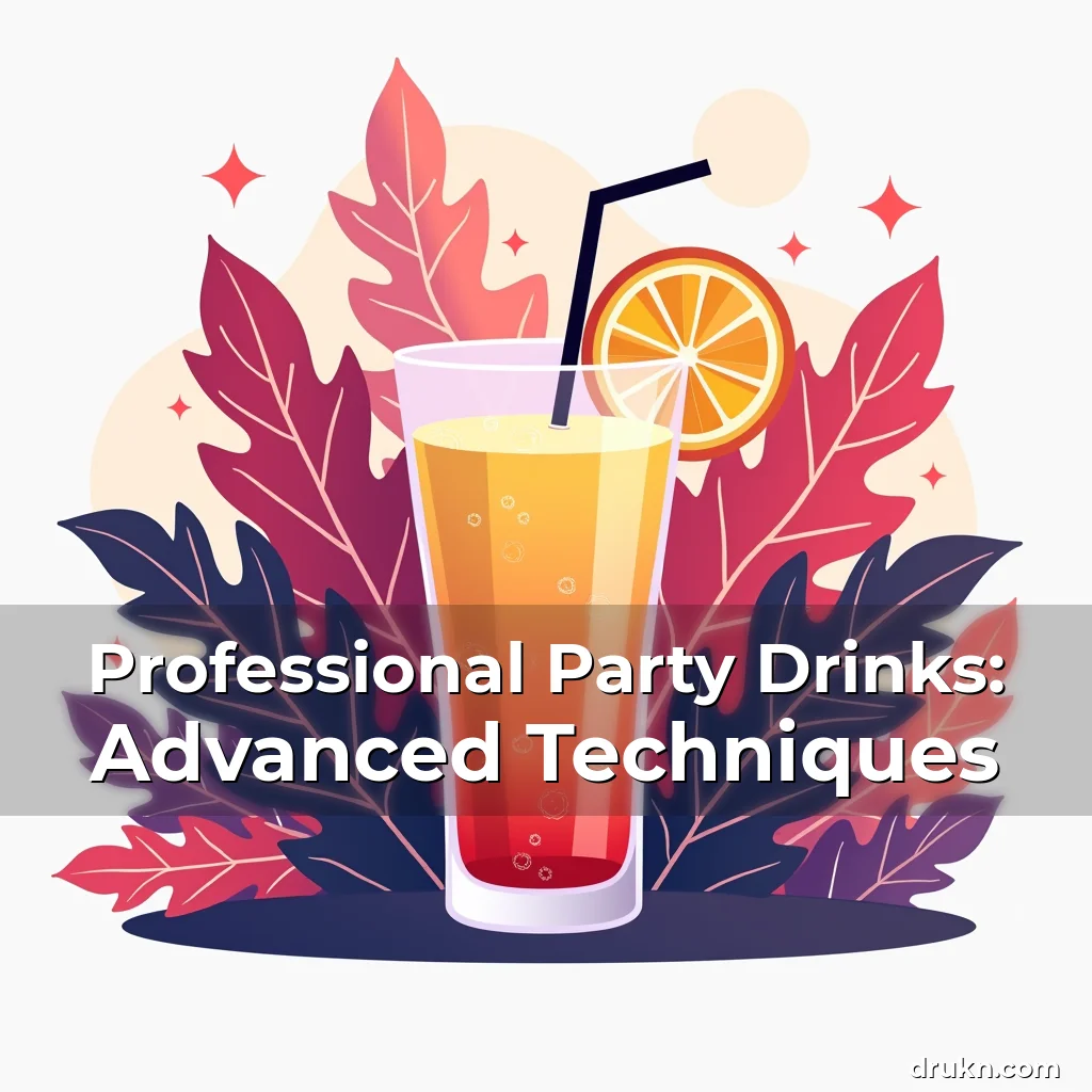 Artistic representation for Professional Party Drinks: Advanced Techniques