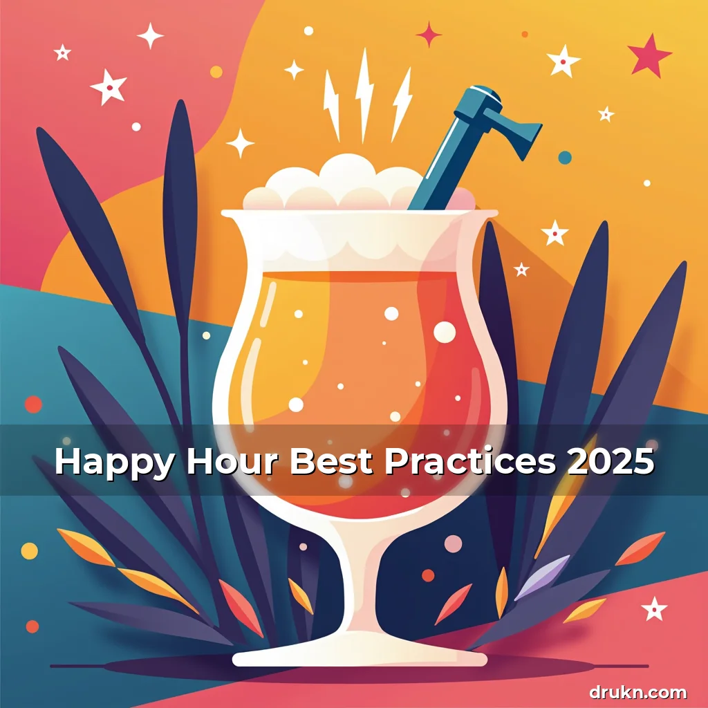 Artistic representation for Happy Hour Best Practices 2025