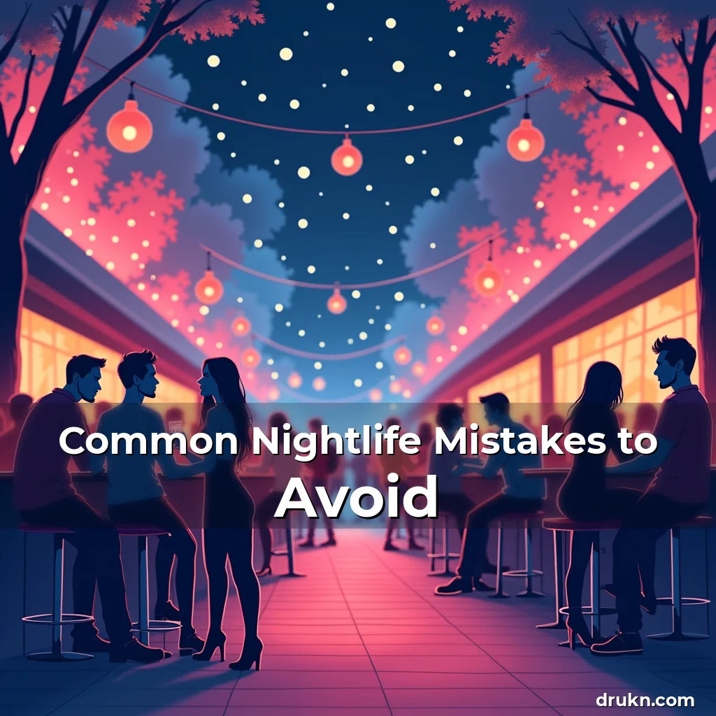 Artistic representation for Common Nightlife Mistakes to Avoid