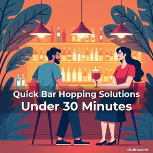 Artistic representation for Quick Bar Hopping Solutions Under 30 Minutes