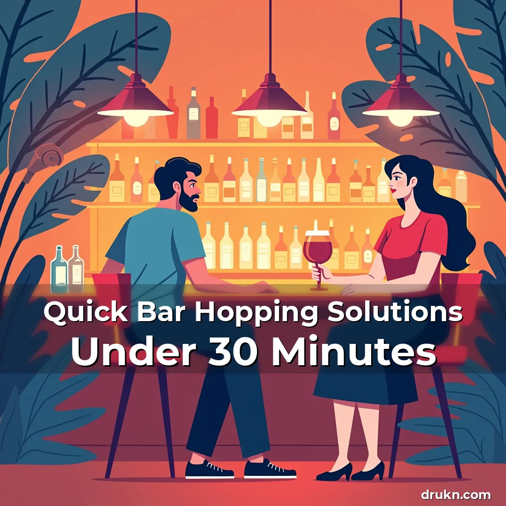 Artistic representation for Quick Bar Hopping Solutions Under 30 Minutes