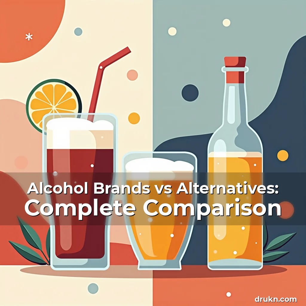 Artistic representation for Alcohol Brands vs Alternatives: Complete Comparison