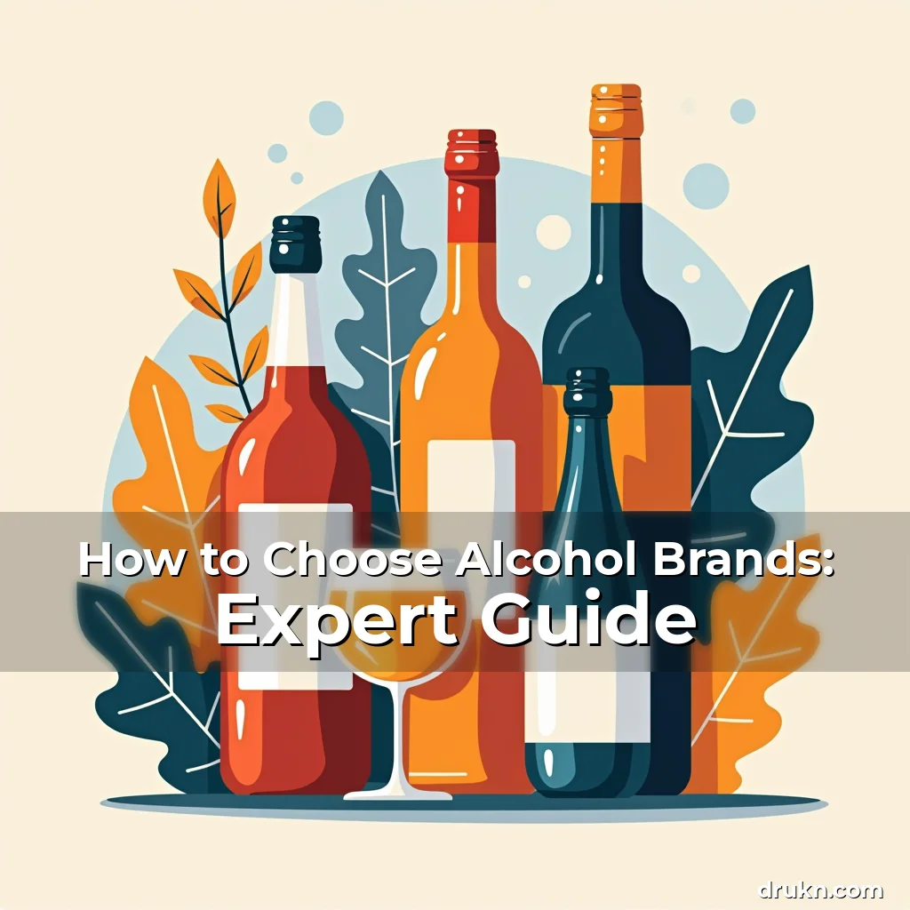 Artistic representation for How to Choose Alcohol Brands: Expert Guide