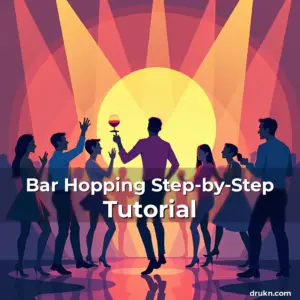 Artistic representation for Bar Hopping Step-by-Step Tutorial