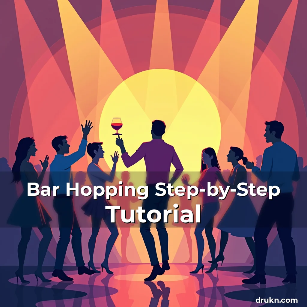 Artistic representation for Bar Hopping Step-by-Step Tutorial