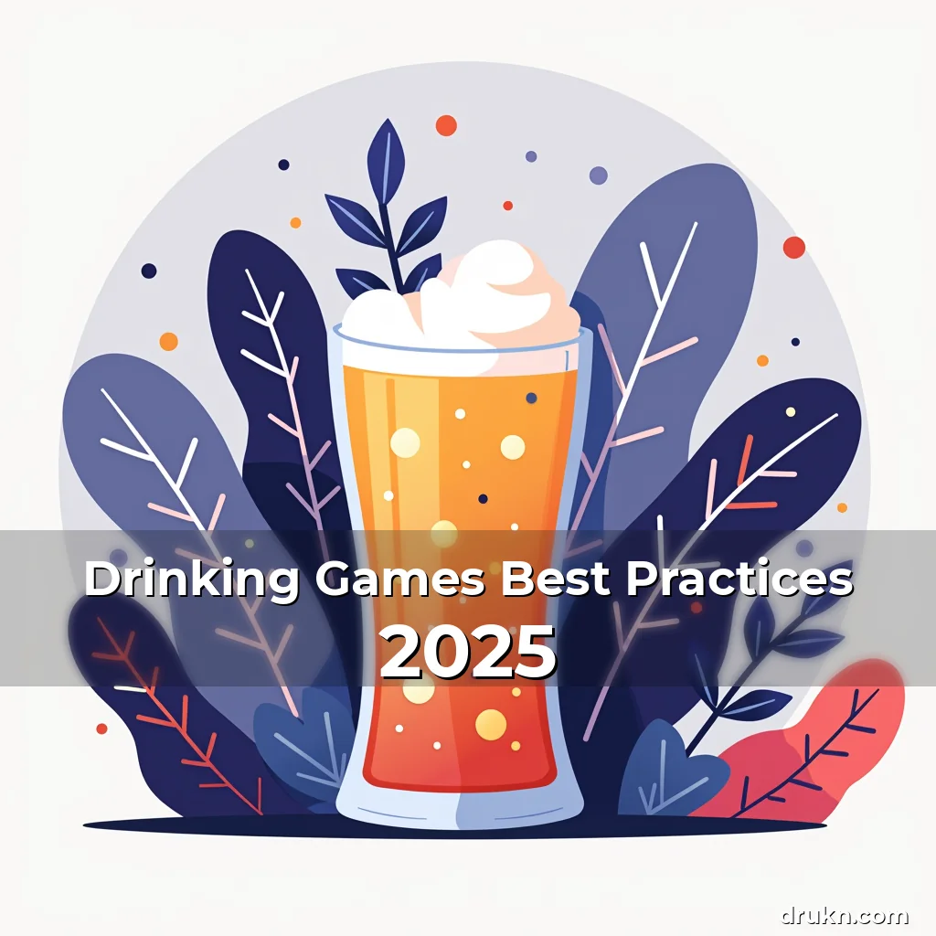 Artistic representation for Drinking Games Best Practices 2025
