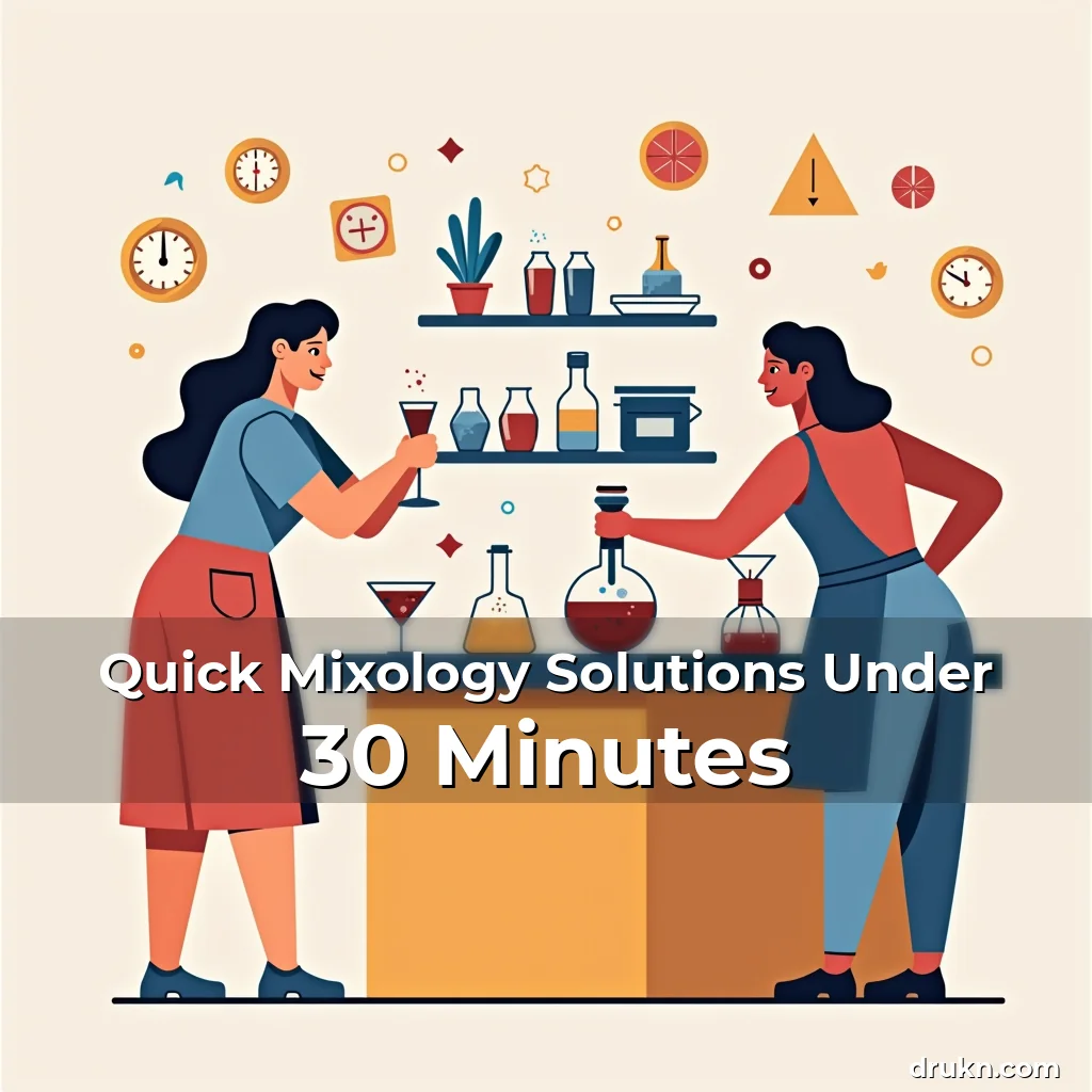 Artistic representation for Quick Mixology Solutions Under 30 Minutes