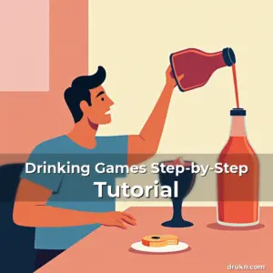 Artistic representation for Drinking Games Step-by-Step Tutorial