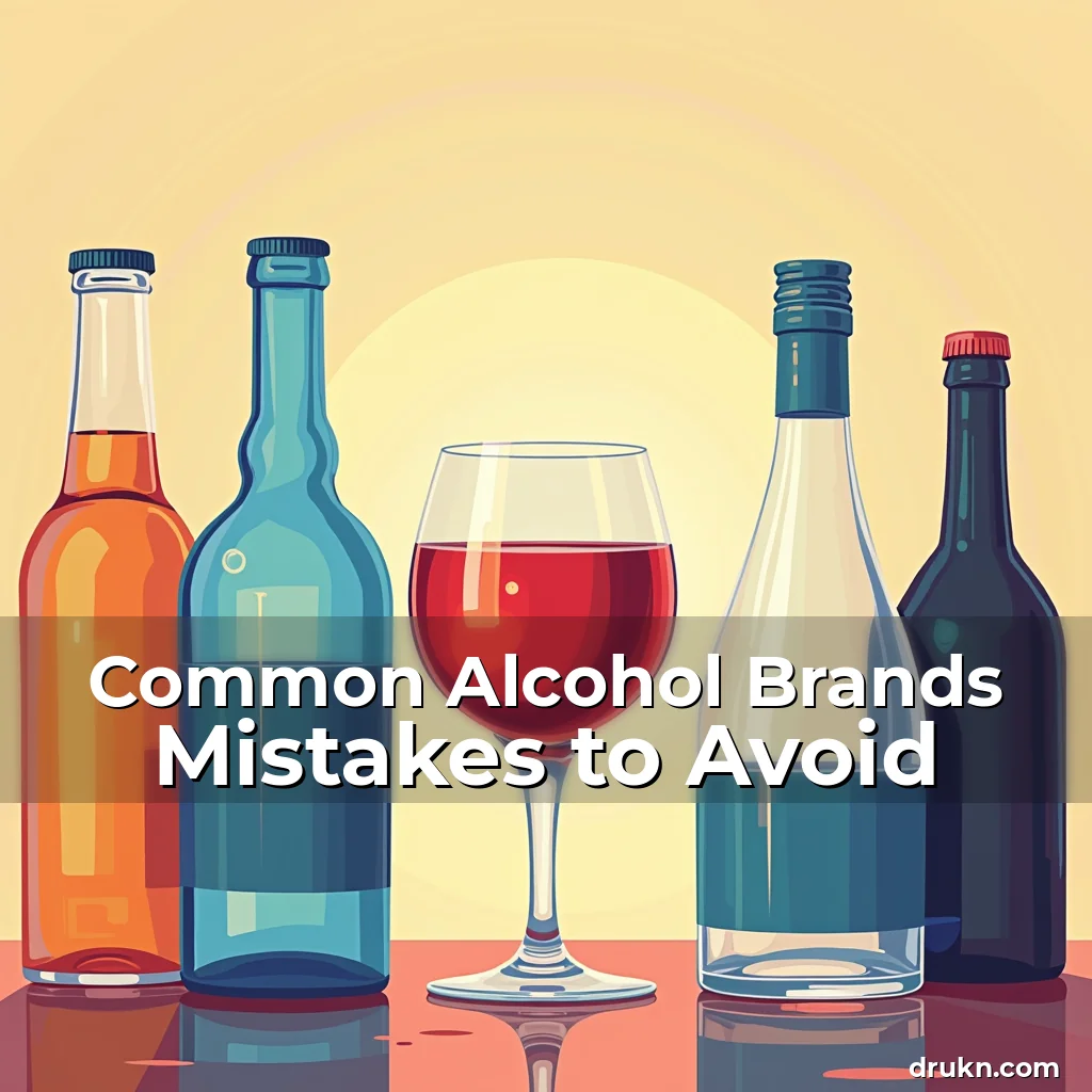 Artistic representation for Common Alcohol Brands Mistakes to Avoid