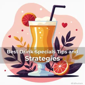 Artistic representation for Best Drink Specials Tips and Strategies