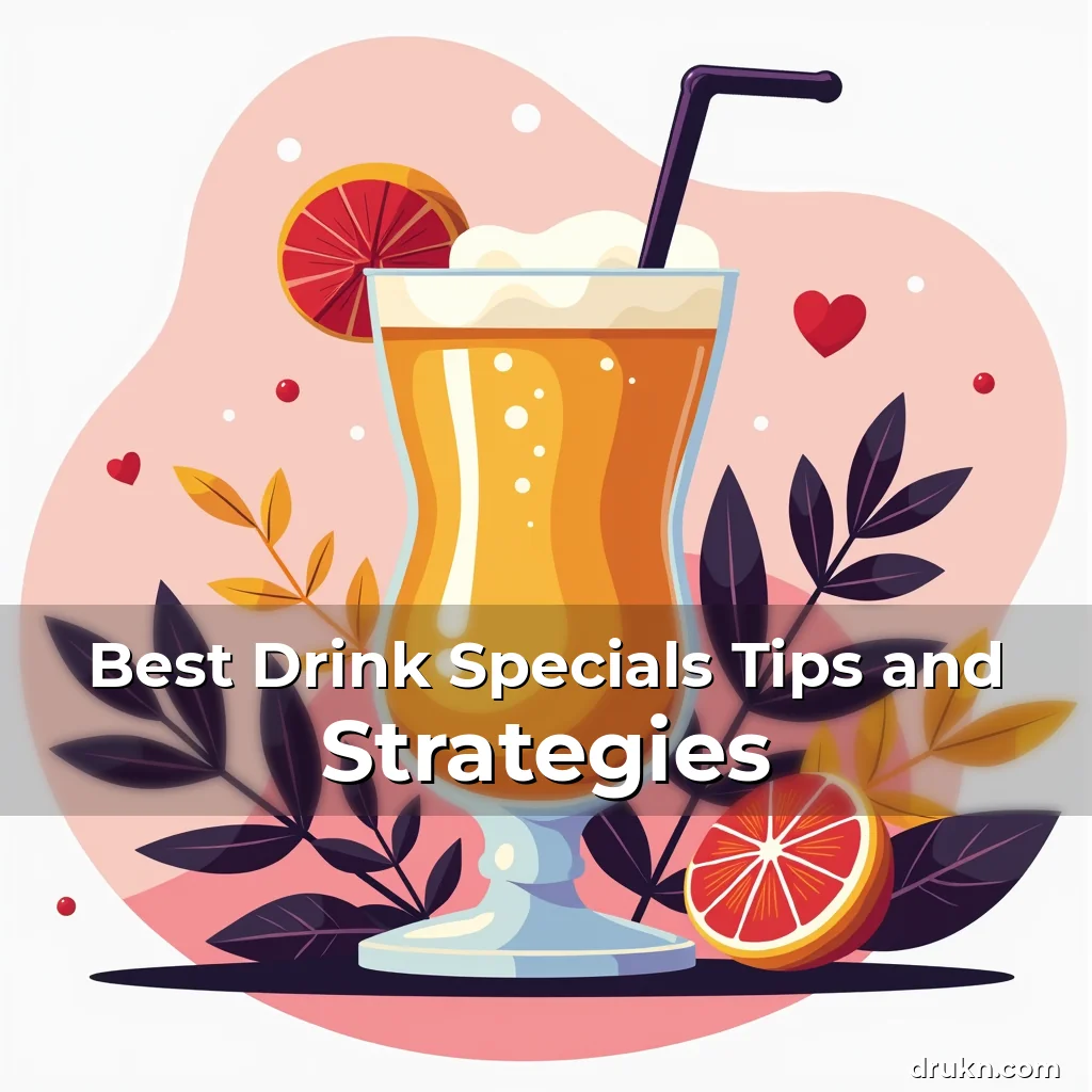 Artistic representation for Best Drink Specials Tips and Strategies