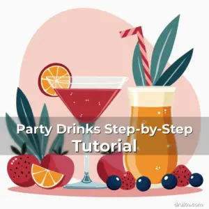 Artistic representation for Party Drinks Step-by-Step Tutorial