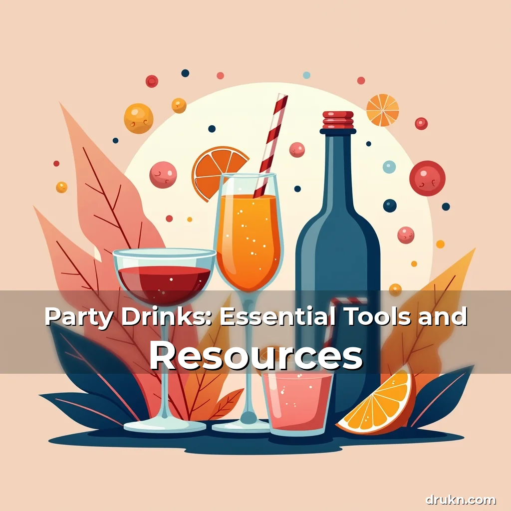 Artistic representation for Party Drinks: Essential Tools and Resources