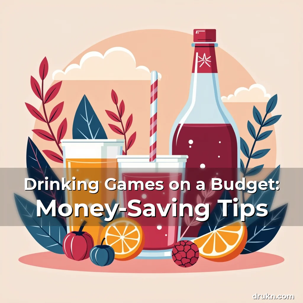Artistic representation for Drinking Games on a Budget: Money-Saving Tips
