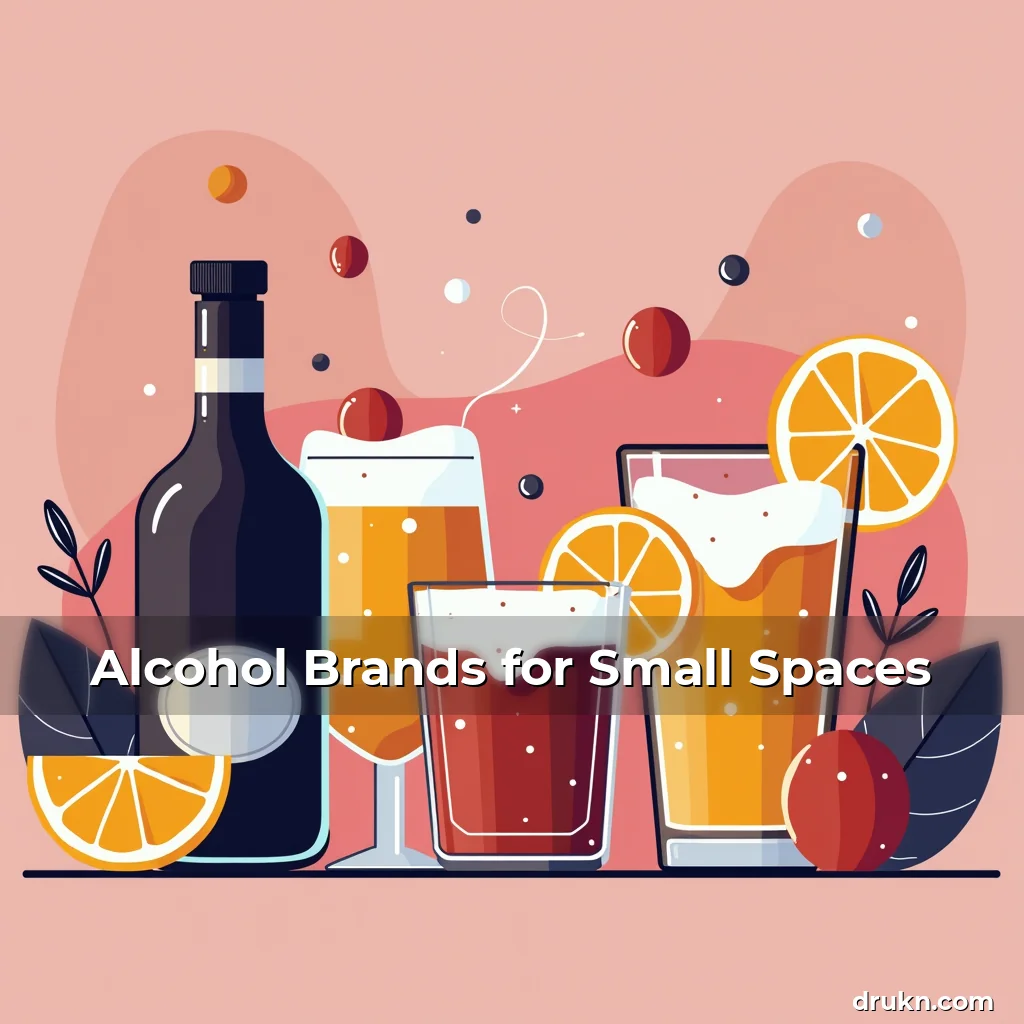 Artistic representation for Alcohol Brands for Small Spaces