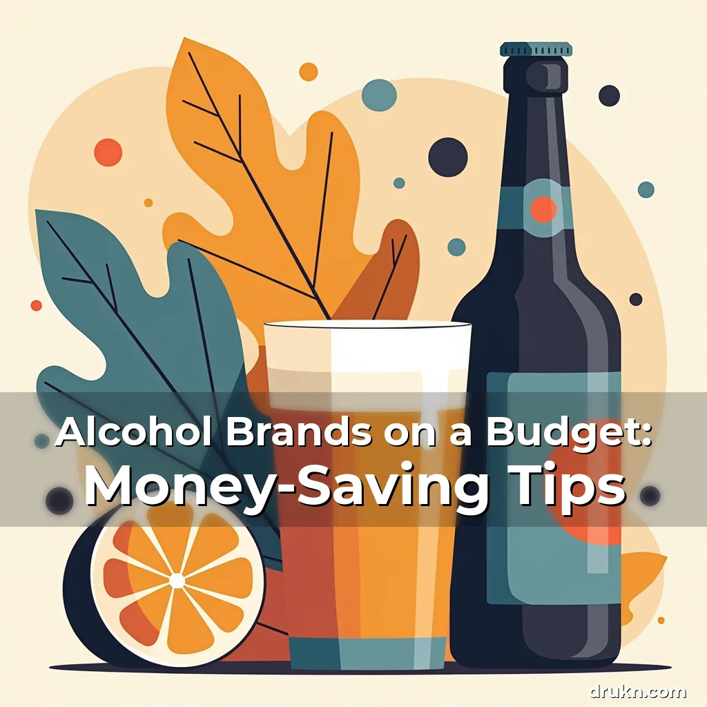 Artistic representation for Alcohol Brands on a Budget: Money-Saving Tips