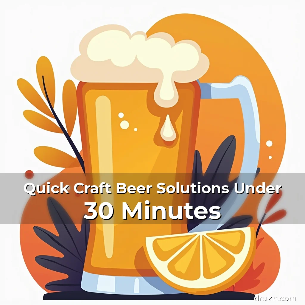 Artistic representation for Quick Craft Beer Solutions Under 30 Minutes