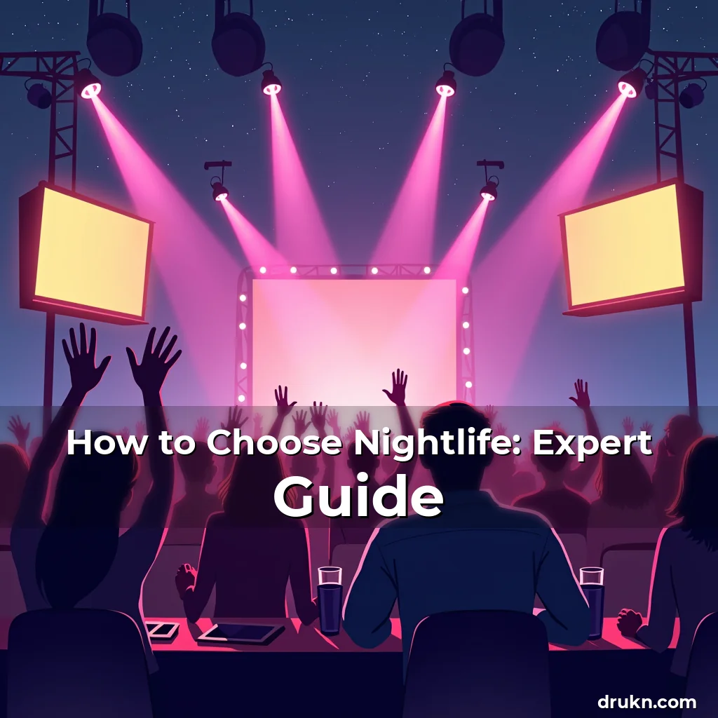 Artistic representation for How to Choose Nightlife: Expert Guide