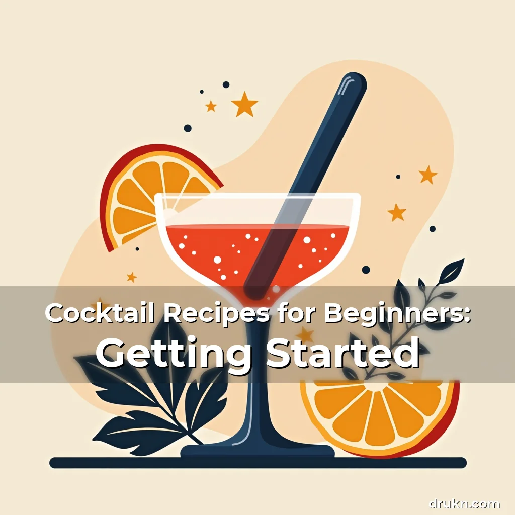 Artistic representation for Cocktail Recipes for Beginners: Getting Started