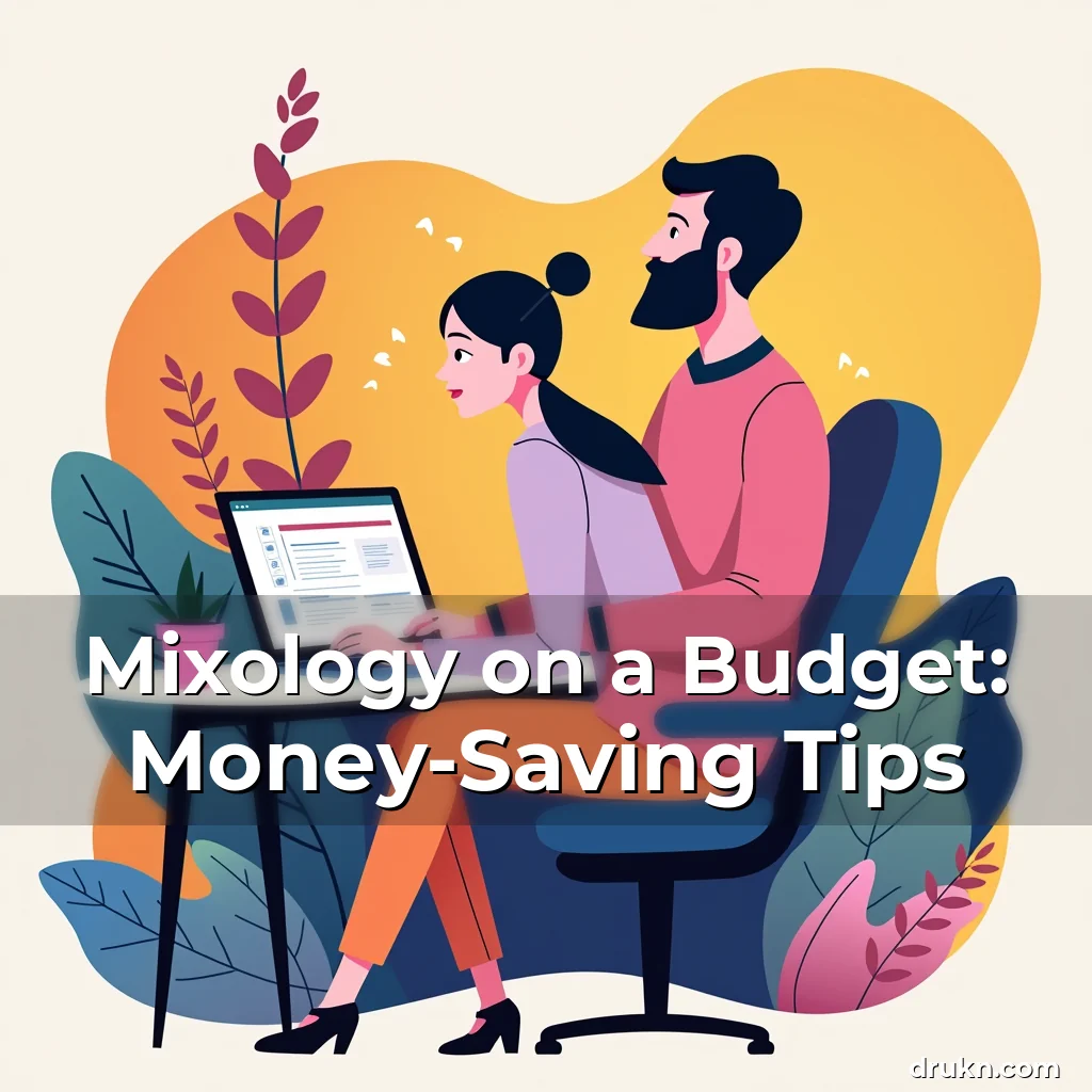 Artistic representation for Mixology on a Budget: Money-Saving Tips