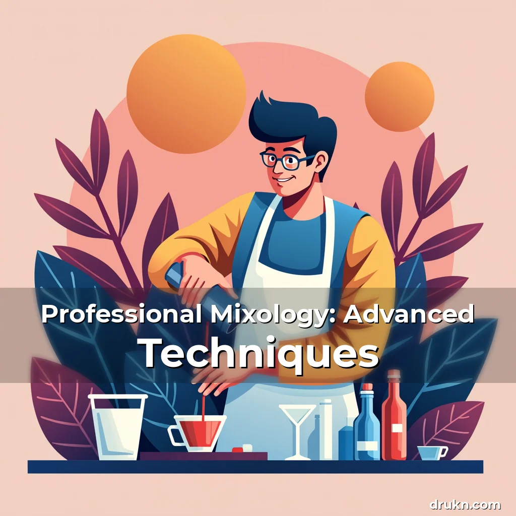 Artistic representation for Professional Mixology: Advanced Techniques