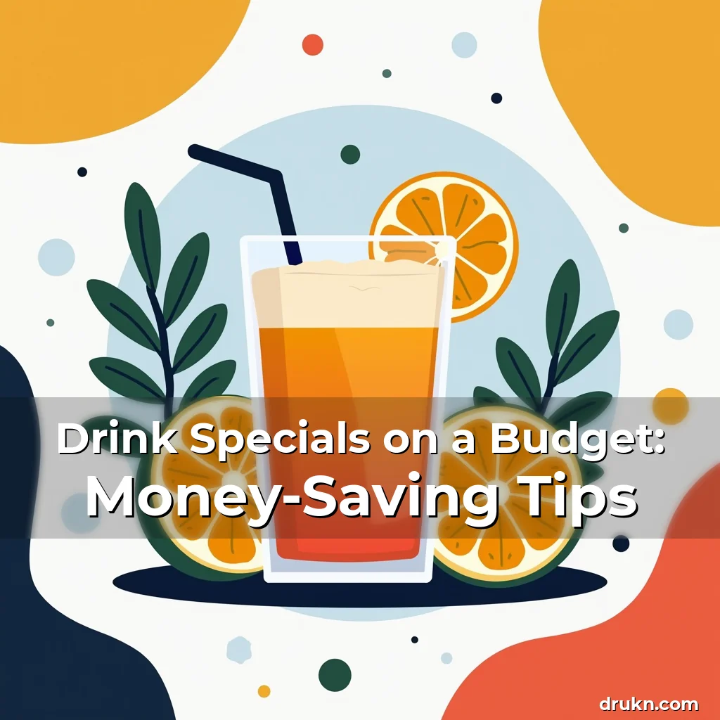 Artistic representation for Drink Specials on a Budget: Money-Saving Tips