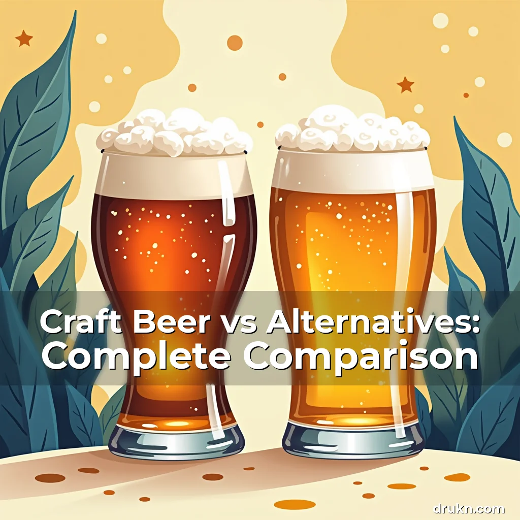 Artistic representation for Craft Beer vs Alternatives: Complete Comparison