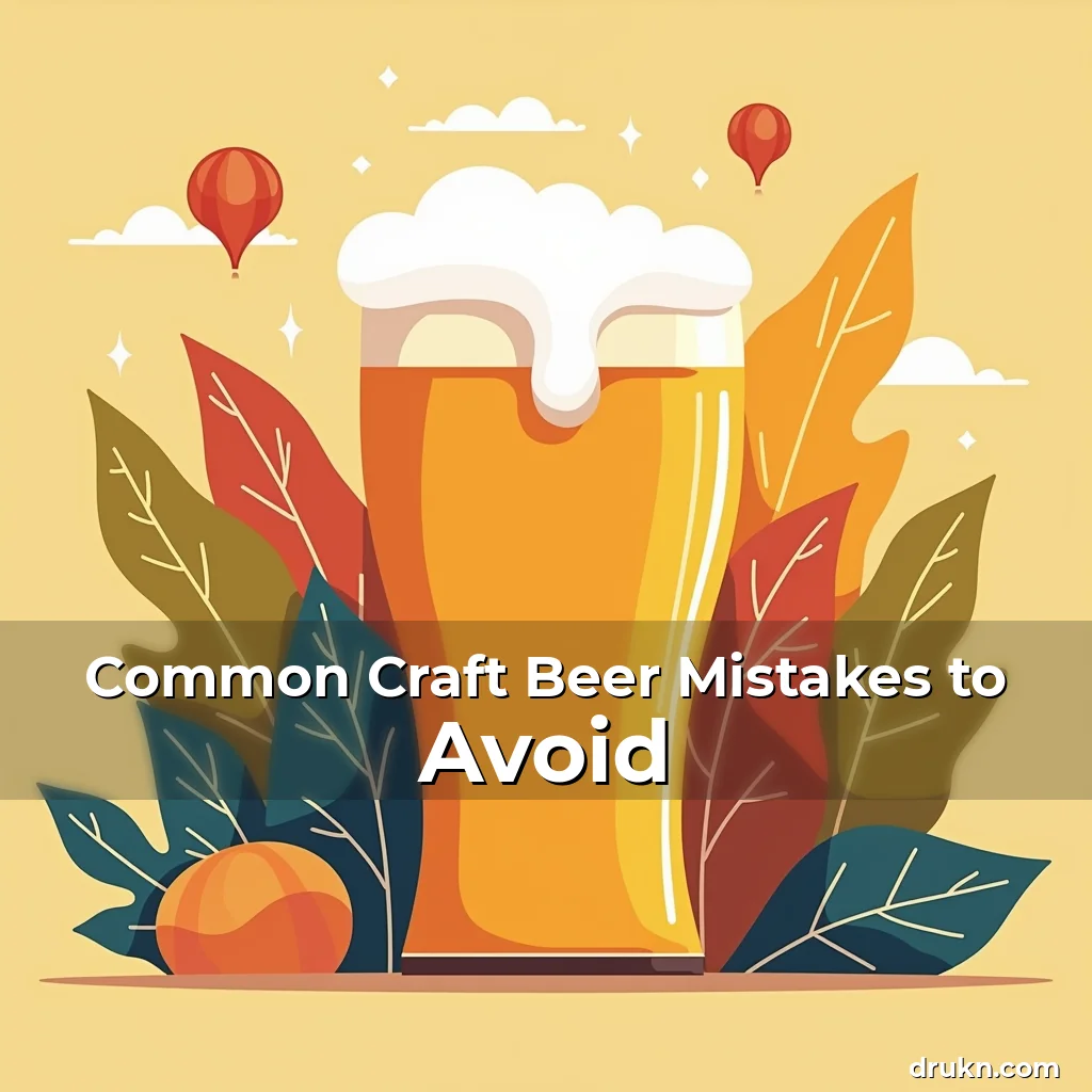 Artistic representation for Common Craft Beer Mistakes to Avoid