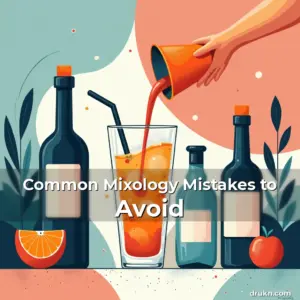 Artistic representation for Common Mixology Mistakes to Avoid