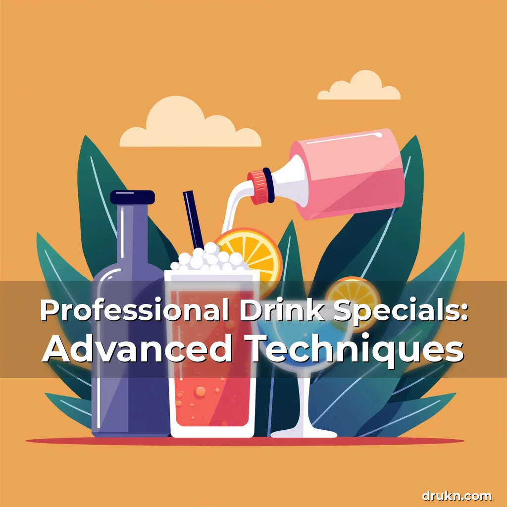Artistic representation for Professional Drink Specials: Advanced Techniques