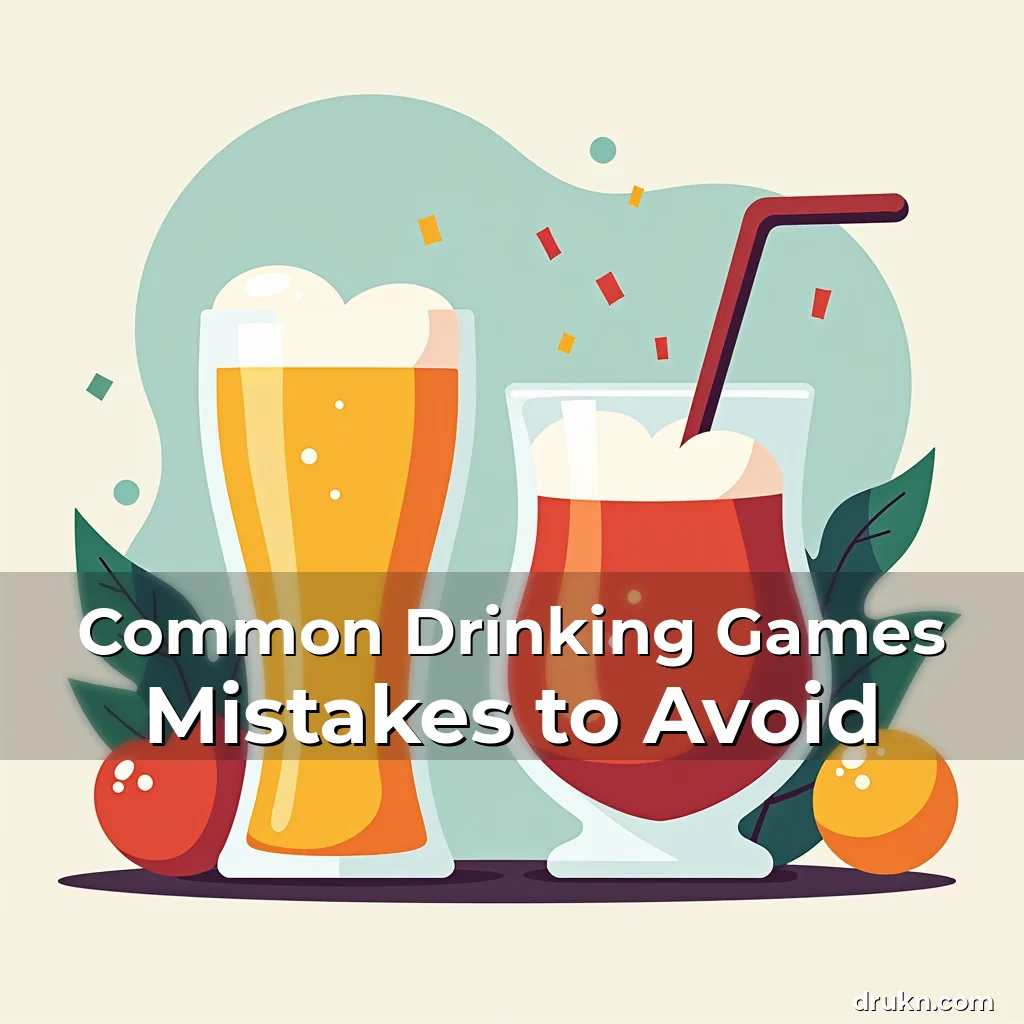 Artistic representation for Common Drinking Games Mistakes to Avoid