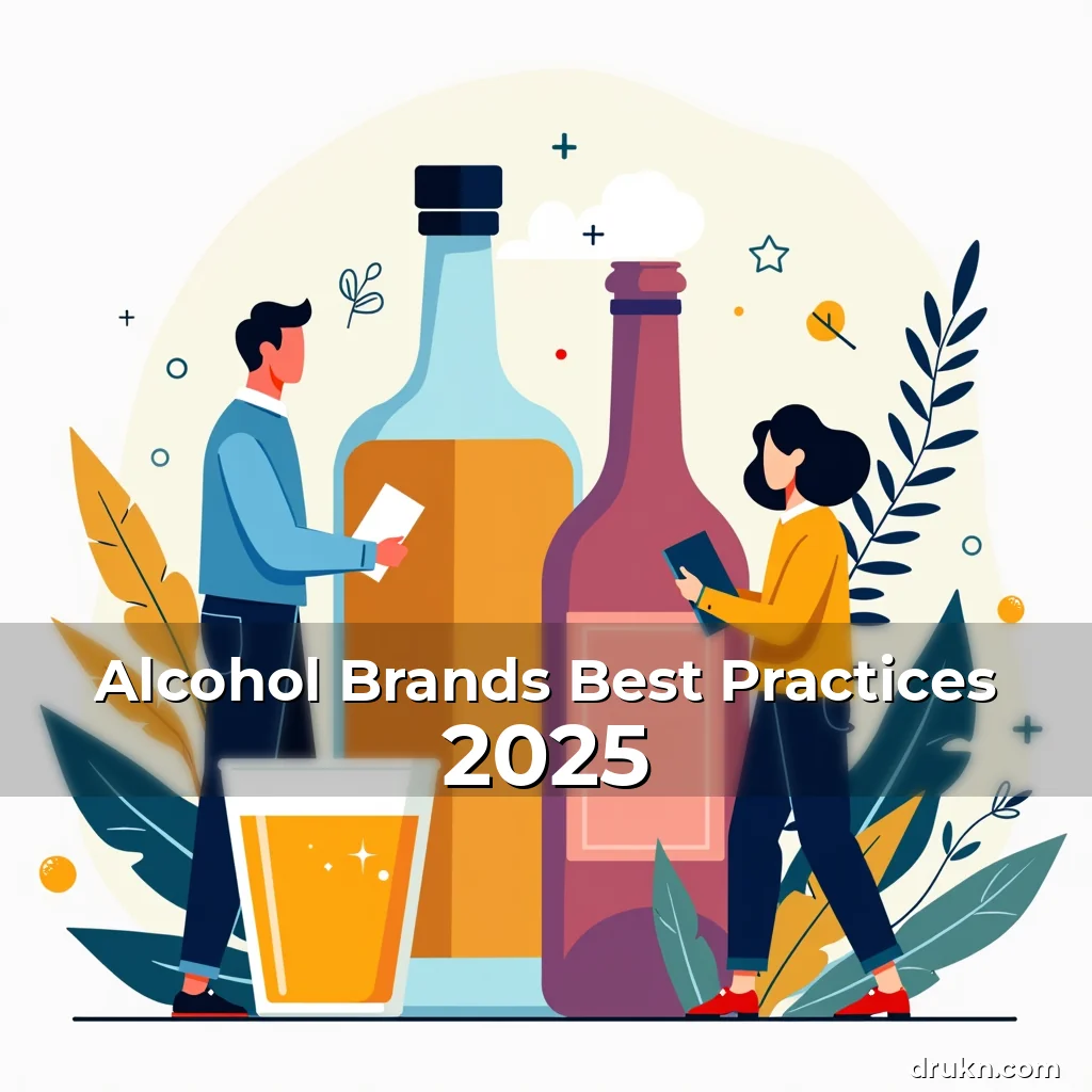 Artistic representation for Alcohol Brands Best Practices 2025