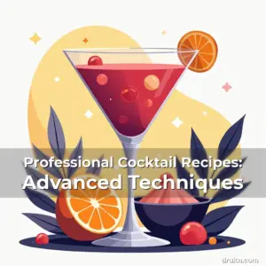 Artistic representation for Professional Cocktail Recipes: Advanced Techniques