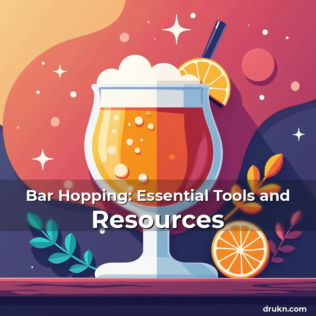Artistic representation for Bar Hopping: Essential Tools and Resources