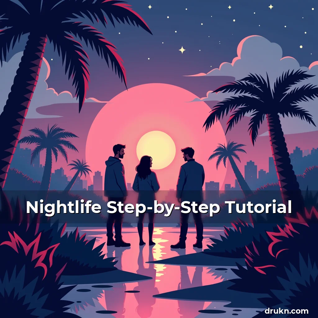 Artistic representation for Nightlife Step-by-Step Tutorial